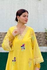 Zehra Mul Chanderi A Line Set