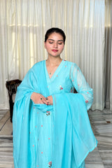 Kiara Mul Chanderi Anarkali Set