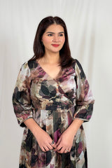 Aafreen Flora Autumn Maxi Dress