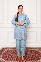 Sitara Powder Blue Ethnic Suit Set
