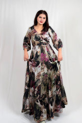Aafreen Flora Autumn Maxi Dress