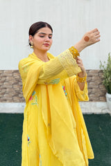 Zehra Mul Chanderi A Line Set