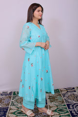 Kiara Mul Chanderi Anarkali Set