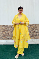 Zehra Mul Chanderi A Line Set