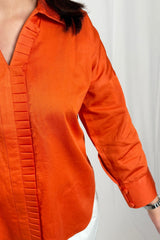 Kesari Aura Satin Shirt