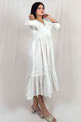 Noor-e-Safed Luxe Cotton Dress