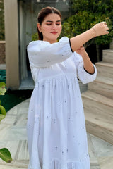Noor-e-Safed Luxe Cotton Dress