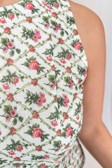 Phoolkari Cotton Peplum Co-ord Set