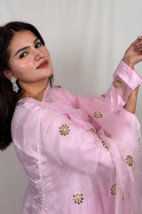 Roohani Pink Anarkali Ethnic Suit