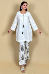 Sukoon White Ethnic Co-ord Set