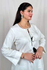 Sukoon White Ethnic Co-ord Set