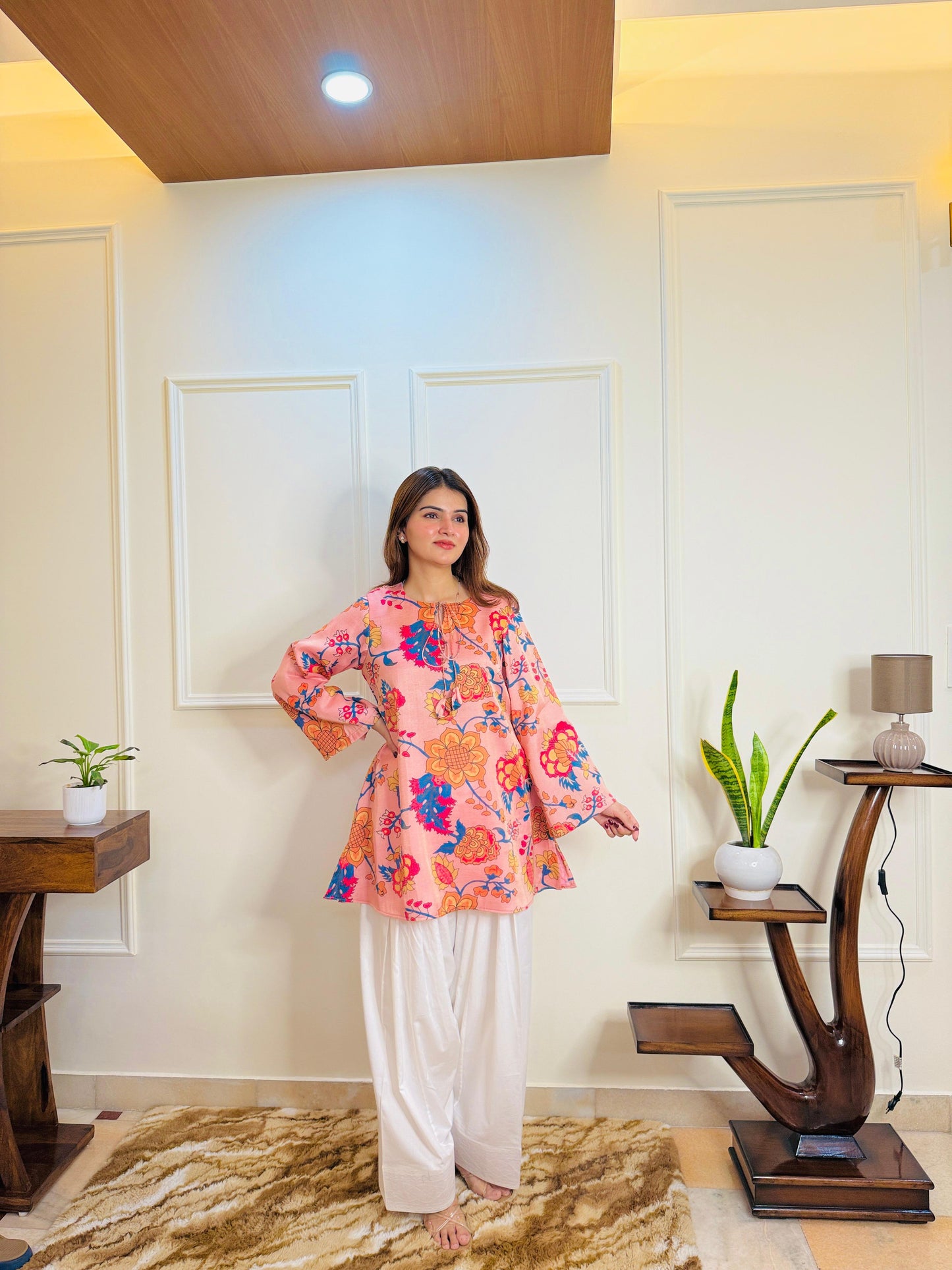 Summer Blossom Set with Farsi Salwar