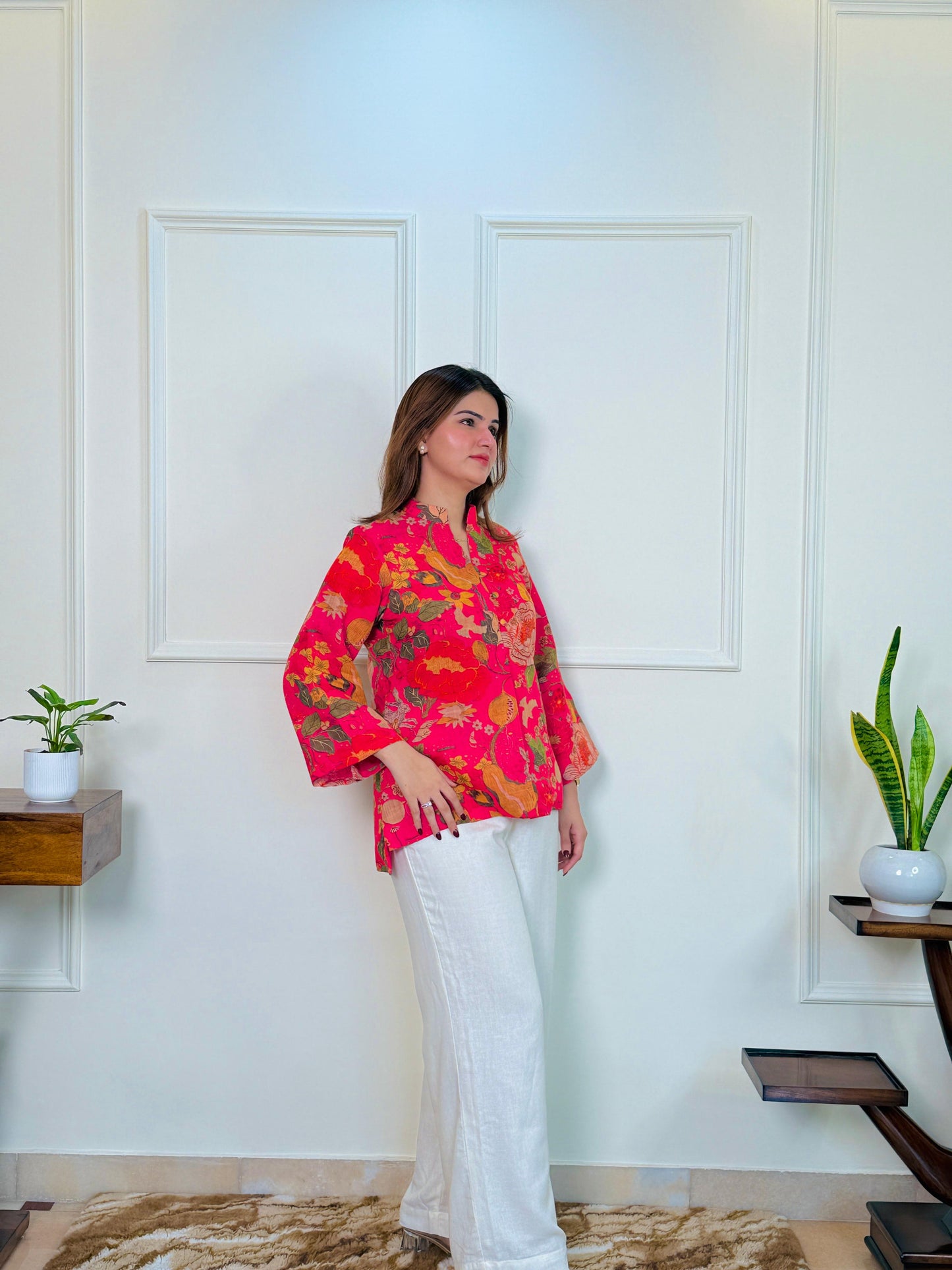 Luxe Bloom Linen Co-ord Set