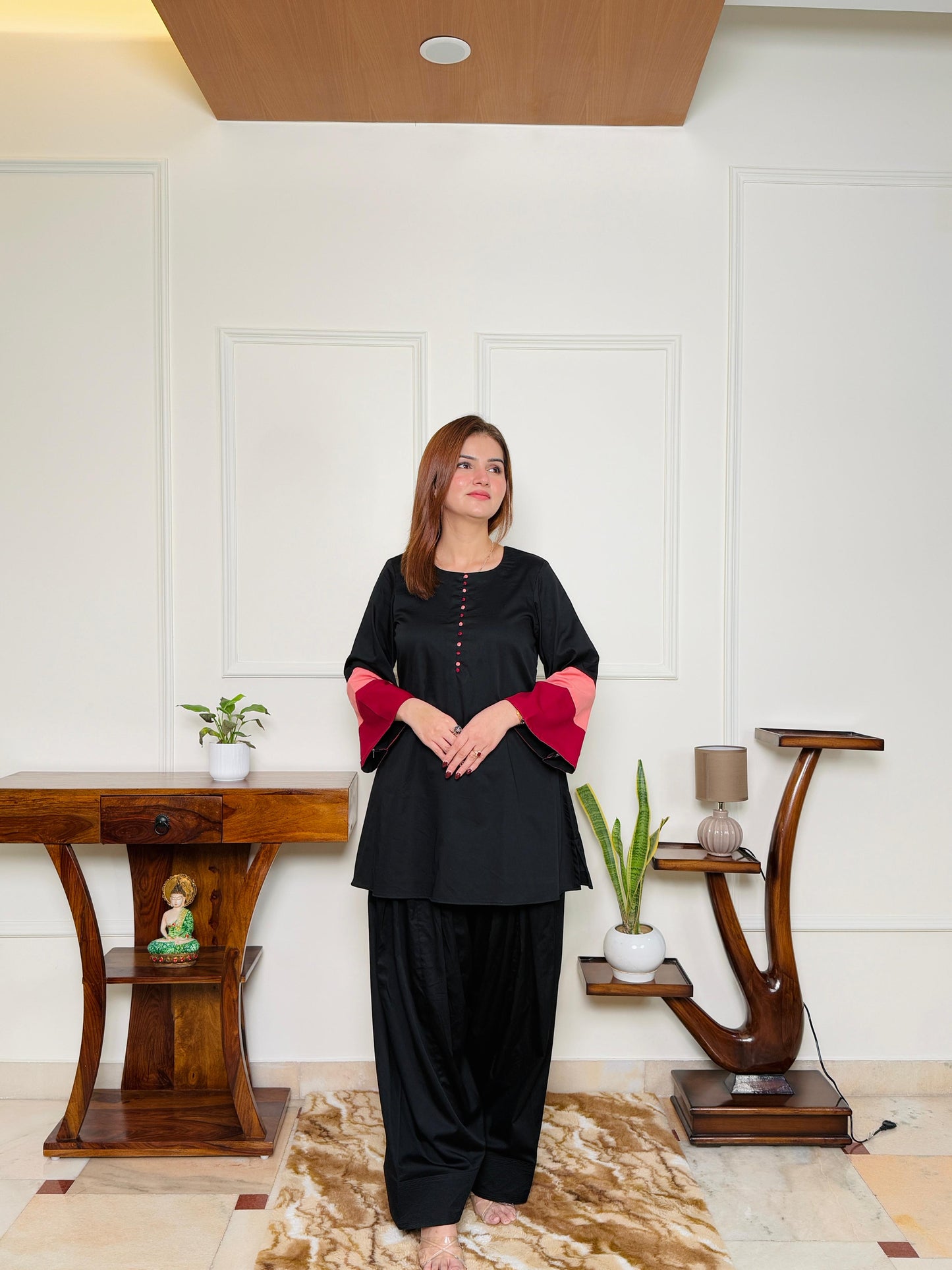 Nooré Farsi – Giza Cotton Co-ord Set with Farsi Salwar