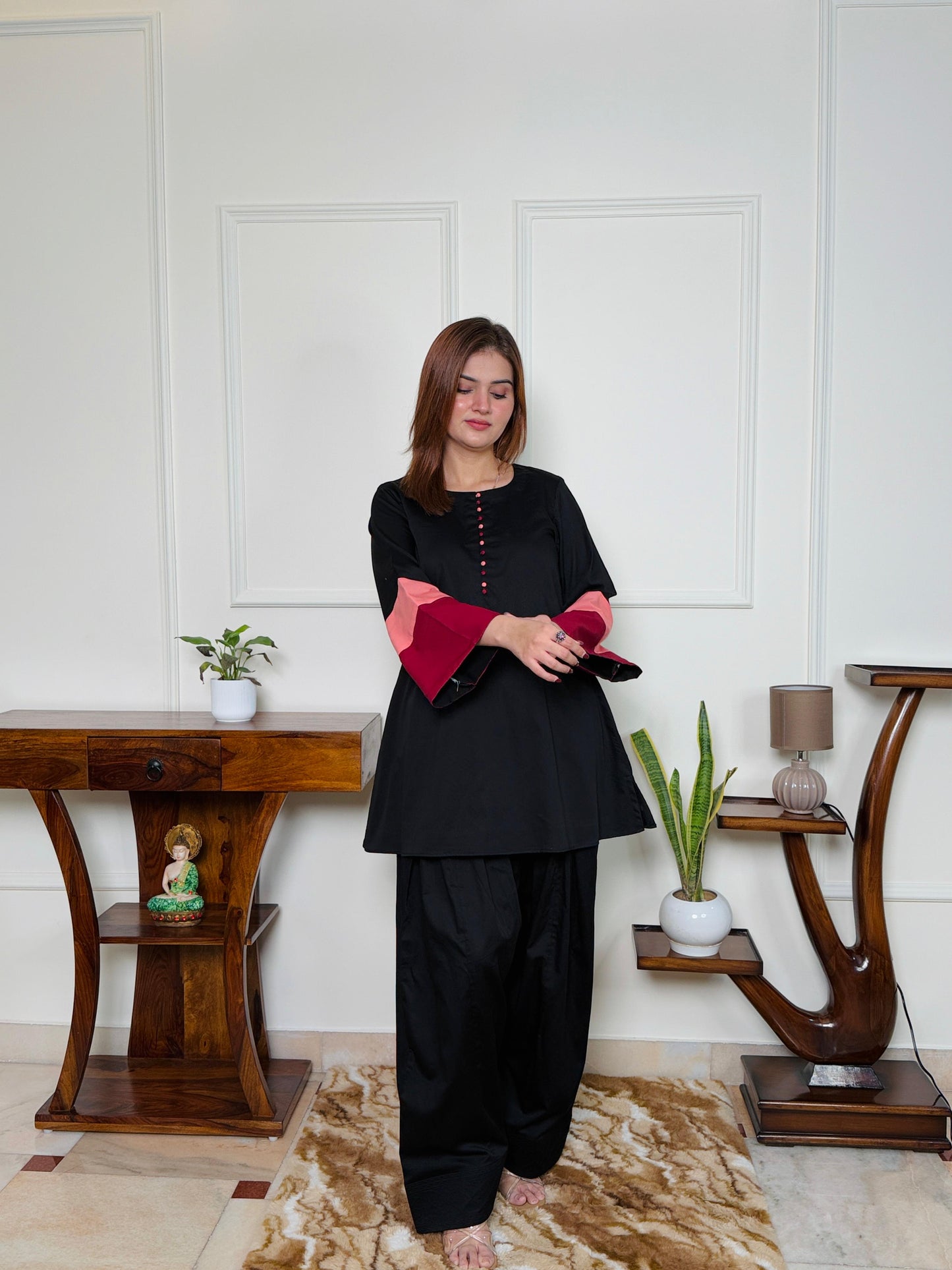 Nooré Farsi – Giza Cotton Co-ord Set with Farsi Salwar
