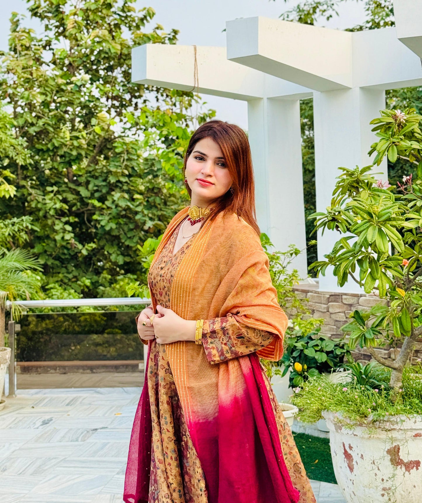 Meher Ethnic Shimmer Dress