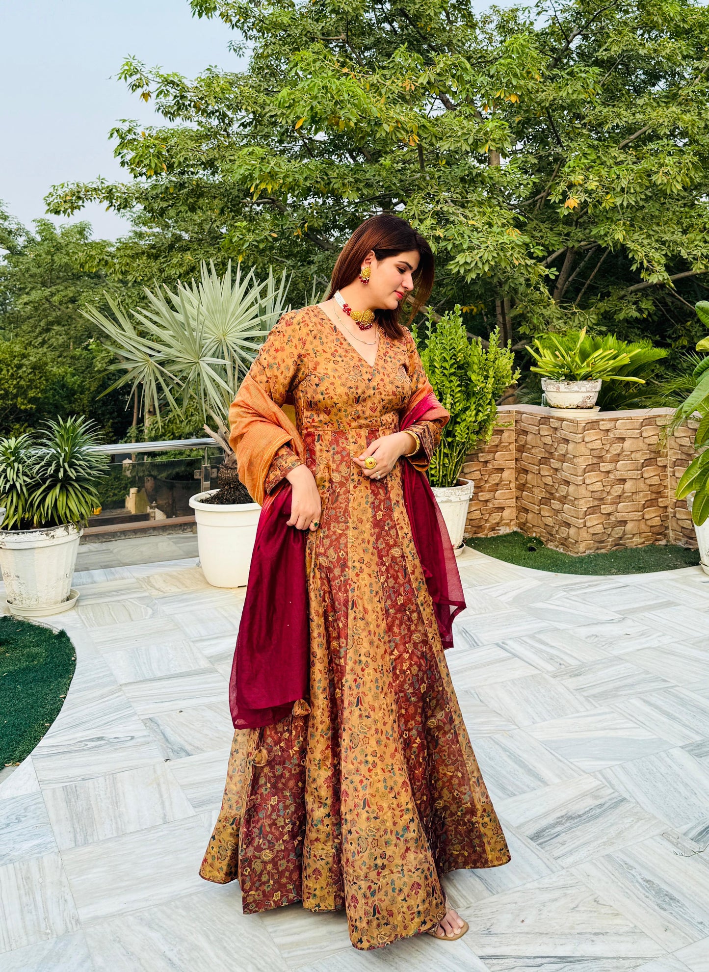 Meher Ethnic Shimmer Dress