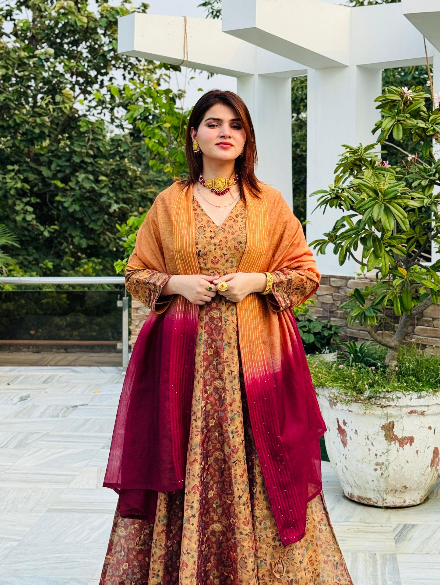 Meher Ethnic Shimmer Dress