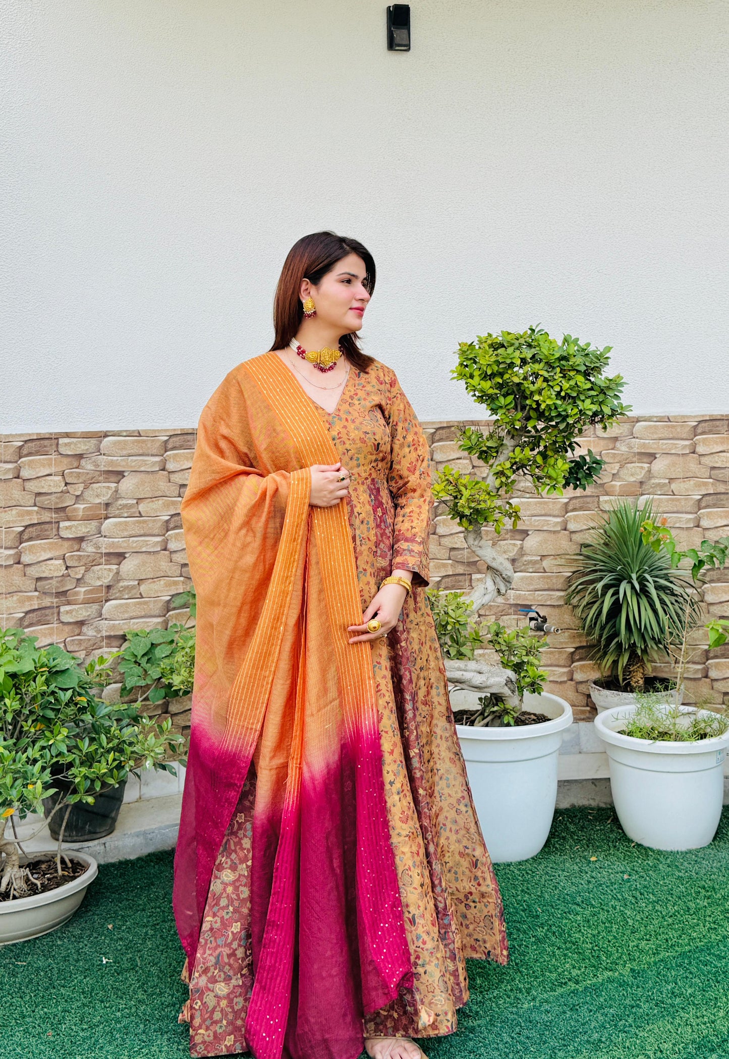 Meher Ethnic Shimmer Dress