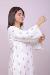 The Ivory Ethereal Mul Chanderi Set