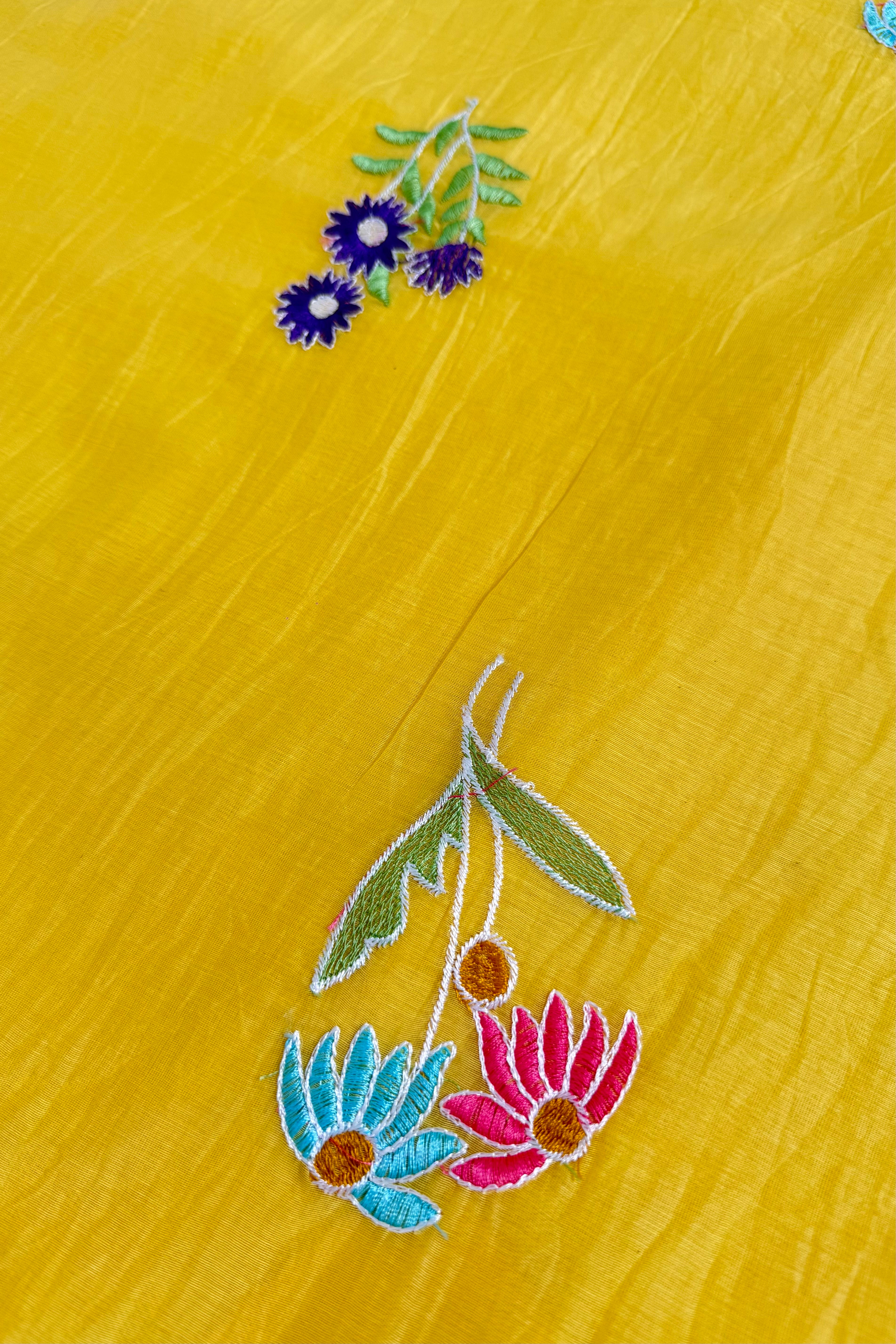 Zehra Mul Chanderi A Line Set