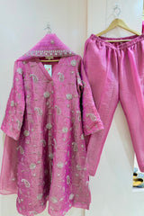 Gulabi Noor – Tissue Crush Suit Set