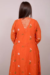 Mahira Mul Chanderi Anarkali Set