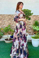 Aafreen Flora Autumn Maxi Dress
