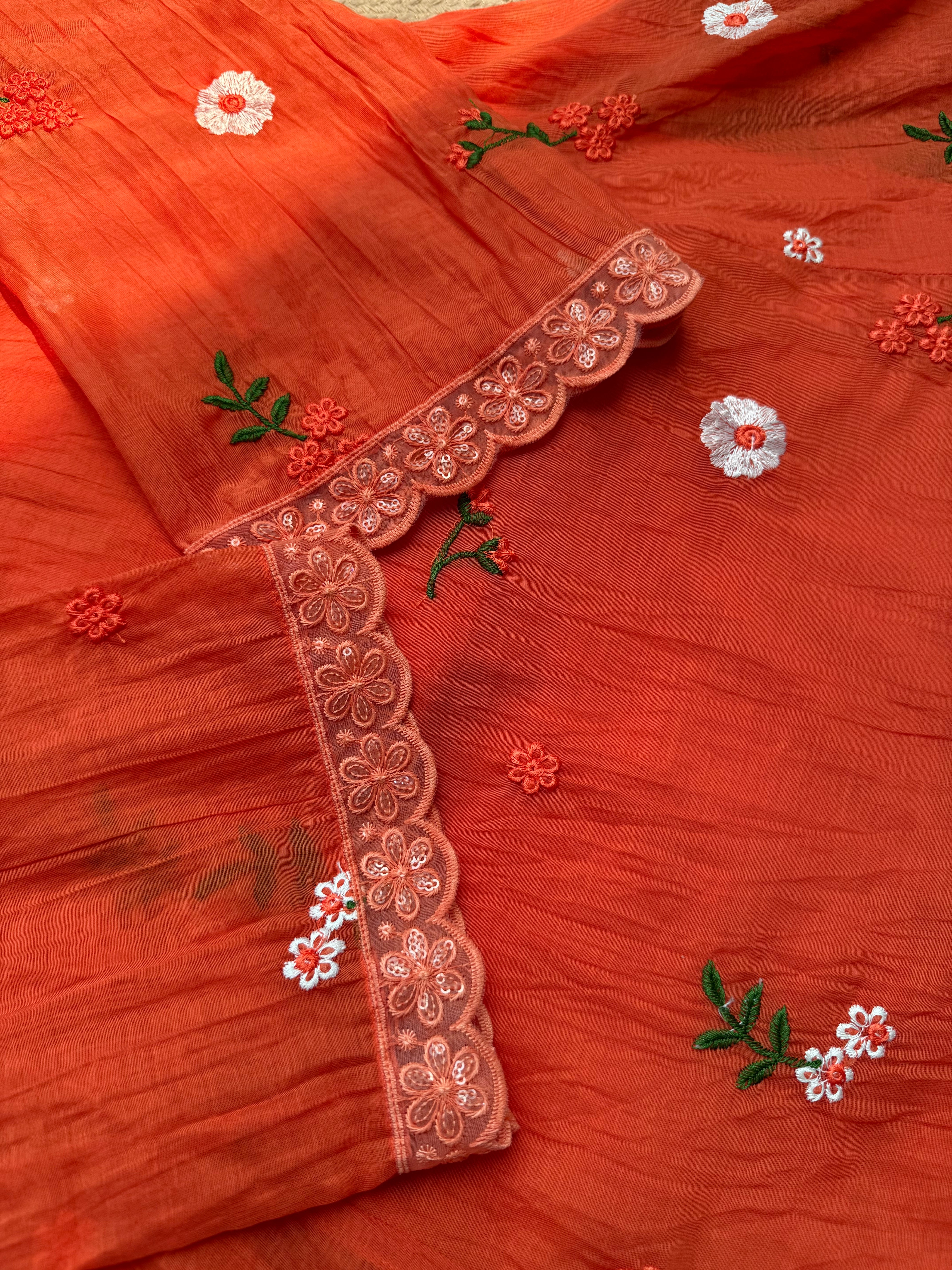 Mahira Mul Chanderi Anarkali Set