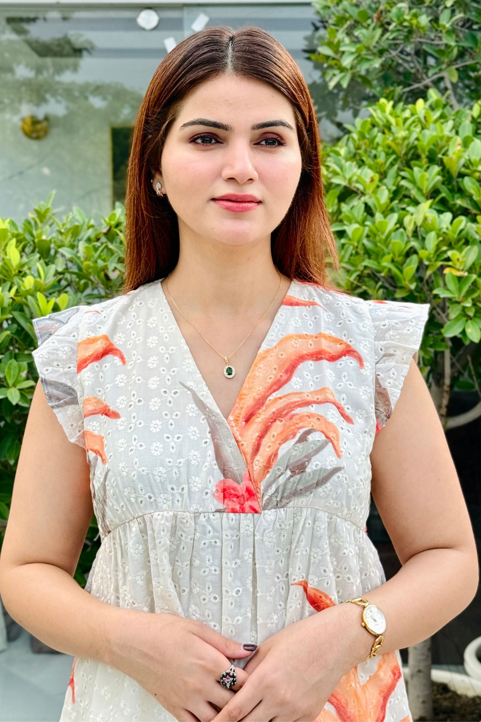 Elina Cotton Schiffli Tunic