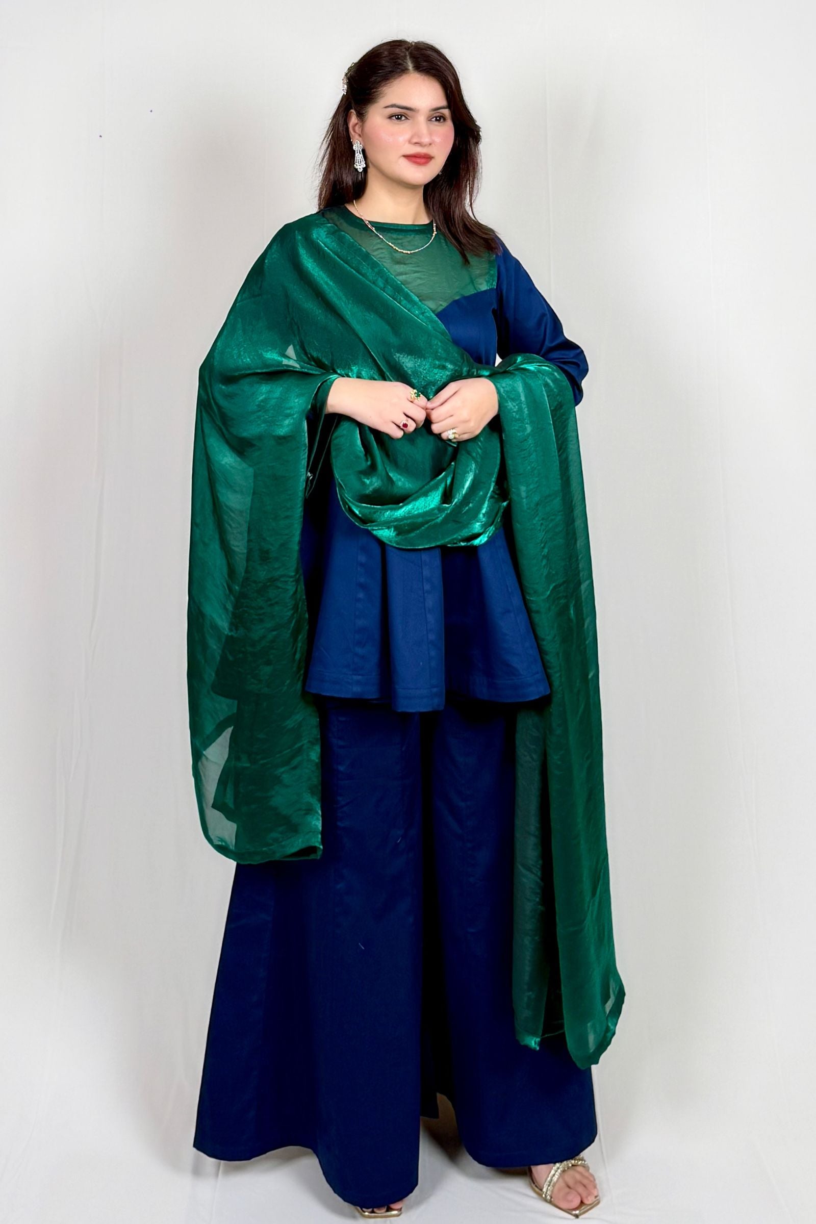 Emerald Neel Anarkali Ethnic Suit