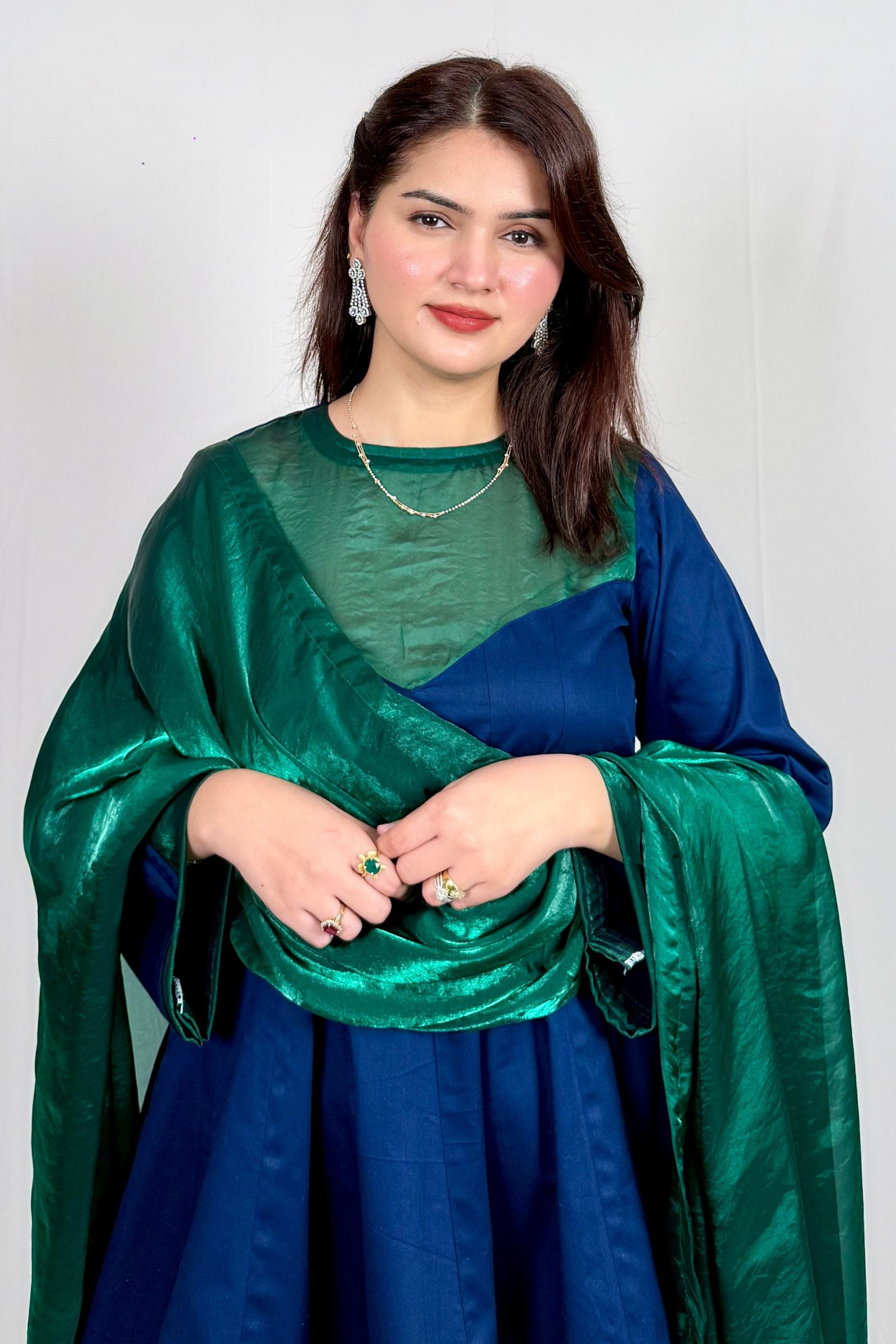 Emerald Neel Anarkali Ethnic Suit