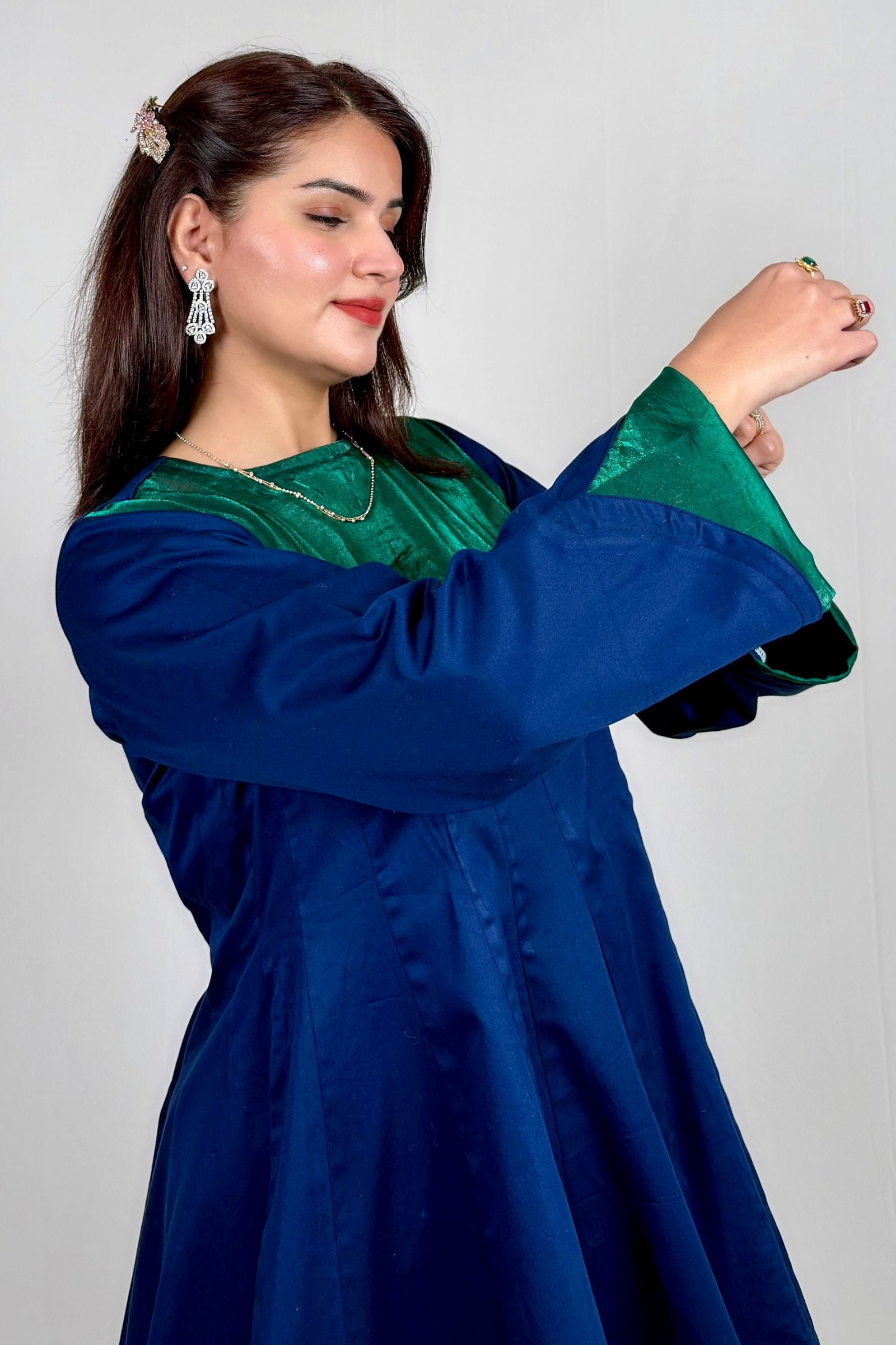 Emerald Neel Anarkali Ethnic Suit