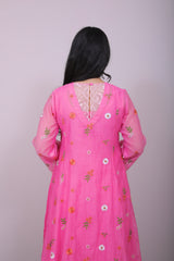 Blush Bloom Mul Chanderi Set