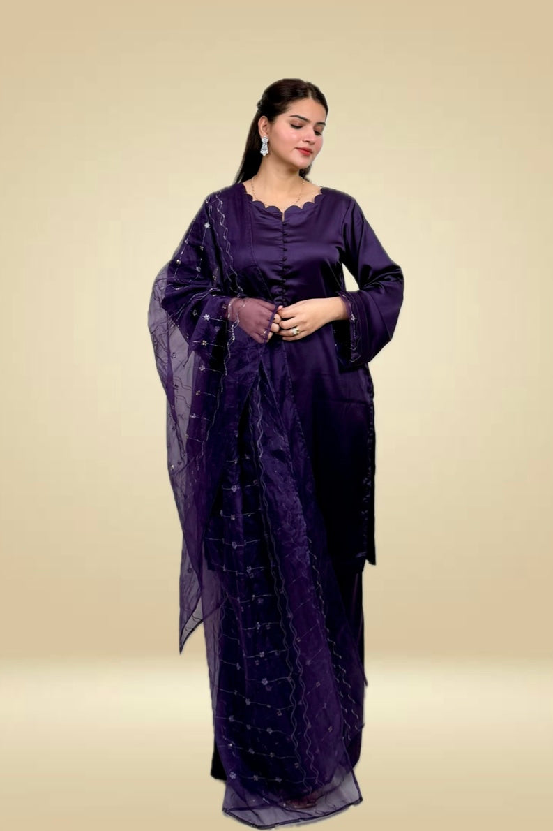 Shehnaaz Royal Plum Ethnic Suit