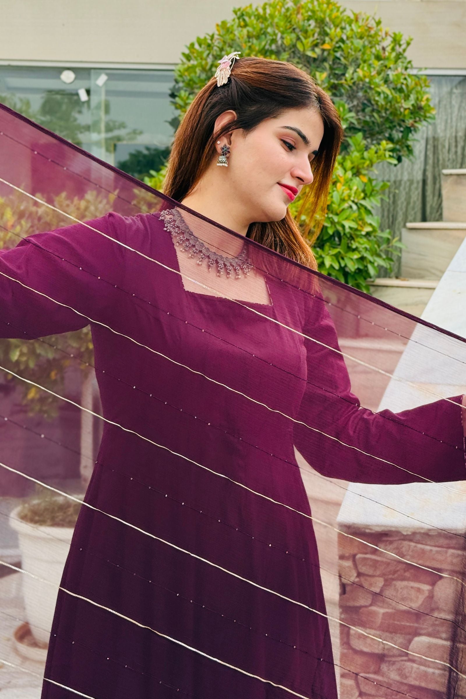 Gulnaar Anarkali Ethnic Suit