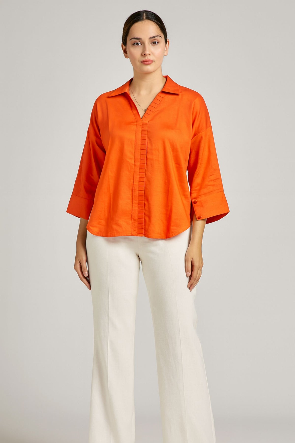 Kesari Aura Satin Shirt