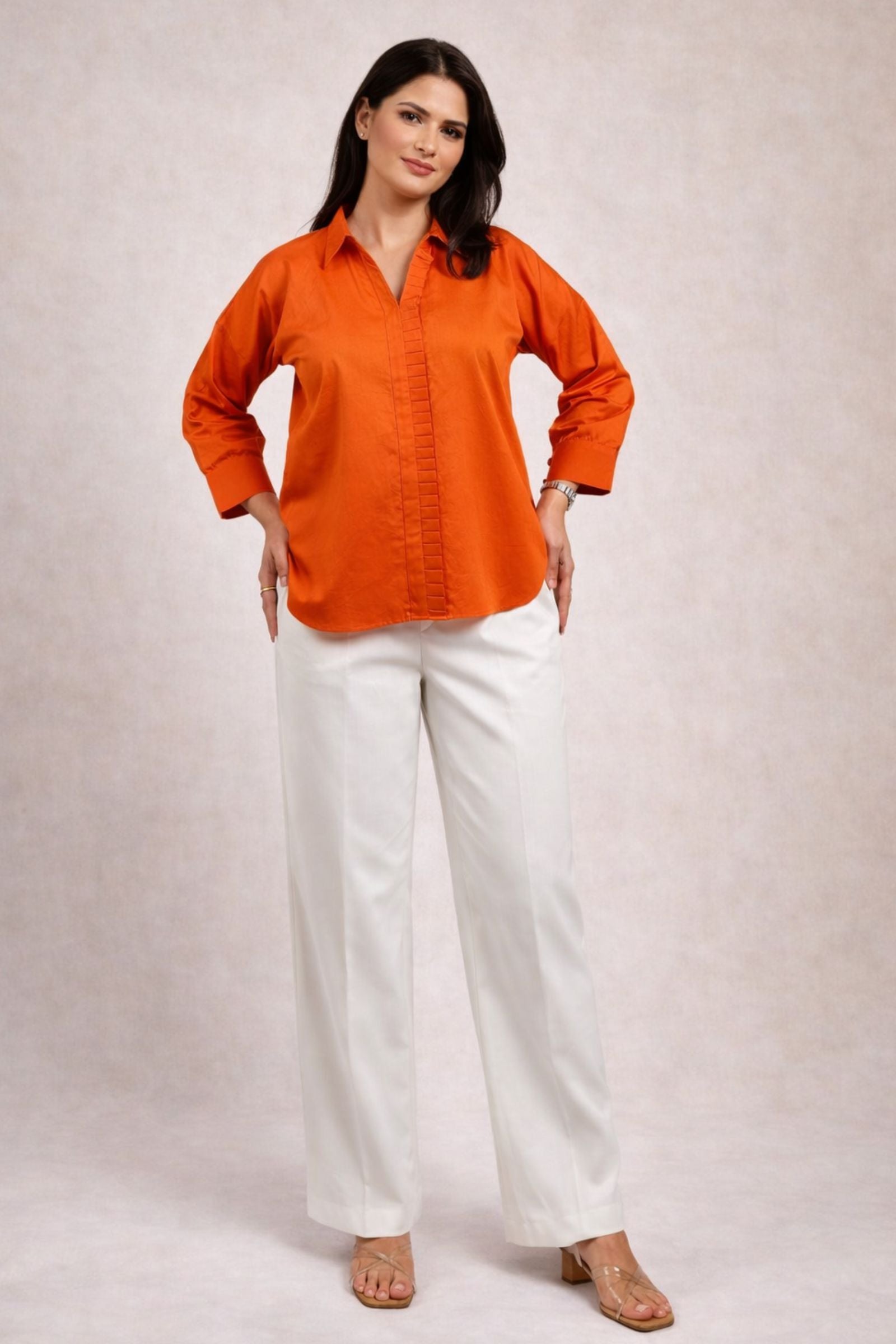 Kesari Aura Satin Shirt