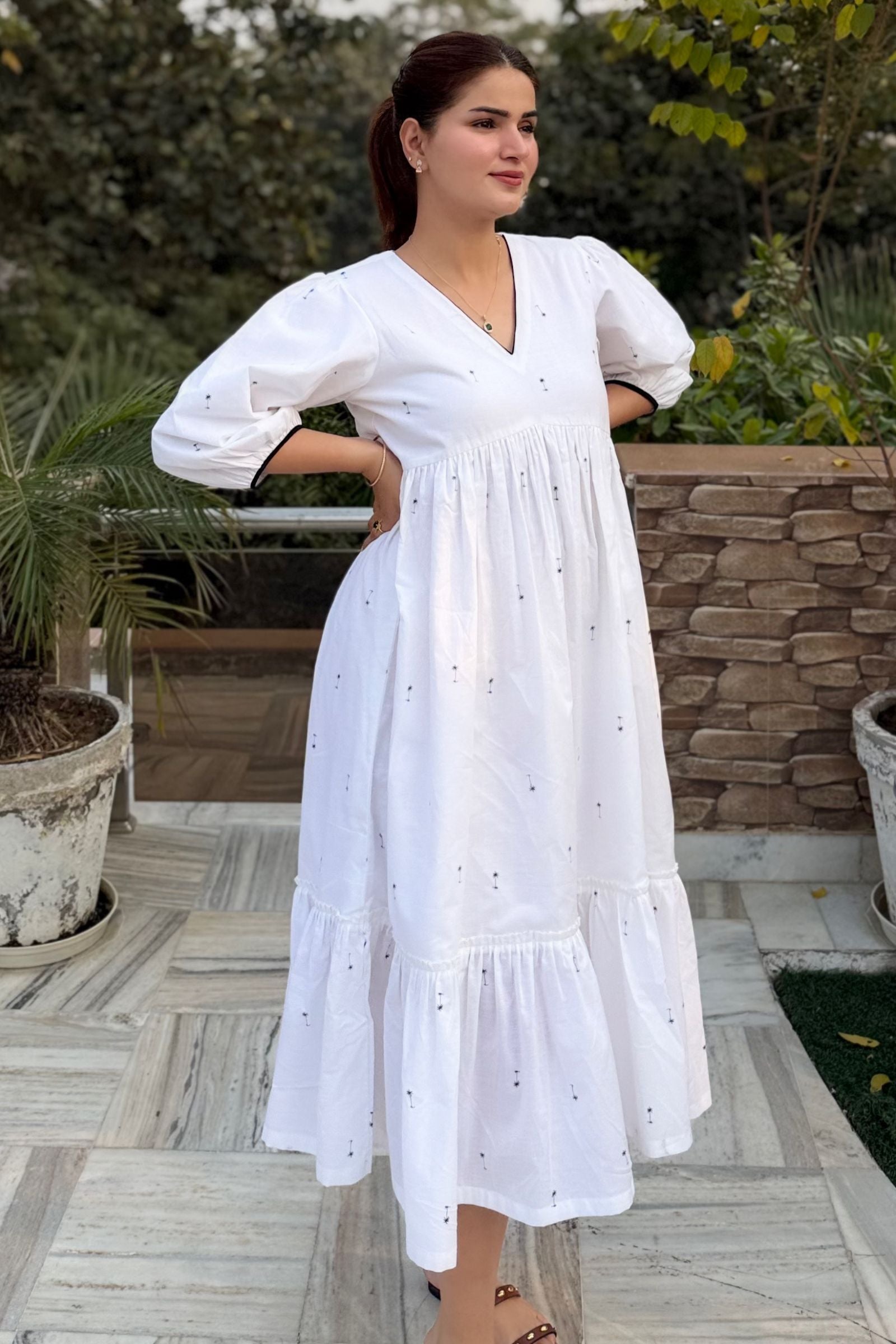 Noor-e-Safed Luxe Cotton Dress