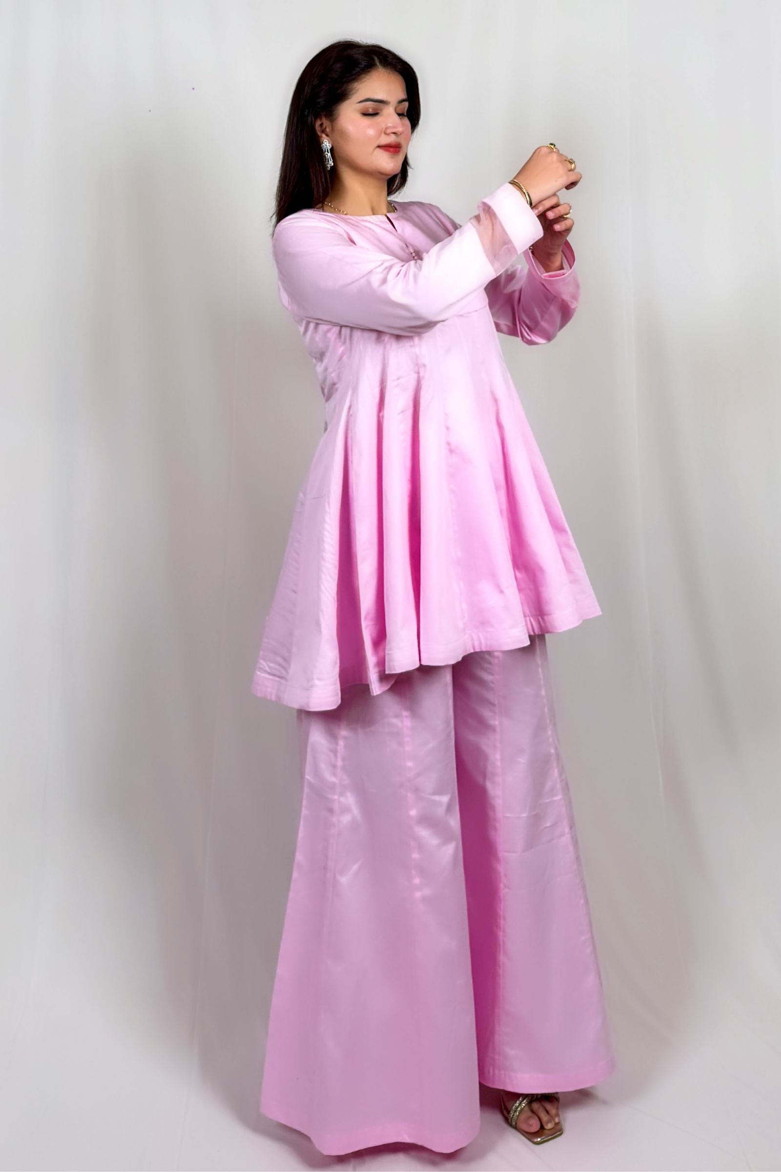 Roohani Pink Anarkali Ethnic Suit