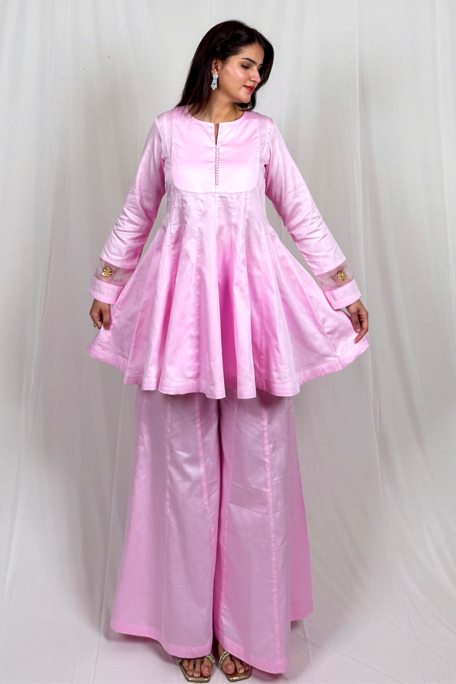 Roohani Pink Anarkali Ethnic Suit
