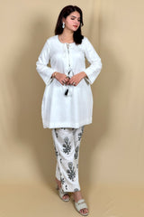 Sukoon White Ethnic Co-ord Set
