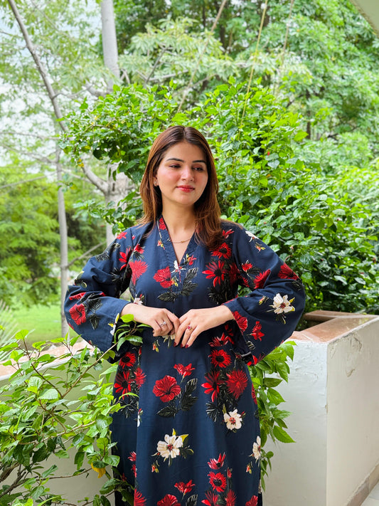 Midnight Bloom Cotton Set