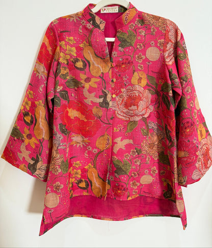 Luxe Bloom Linen Co-ord Set