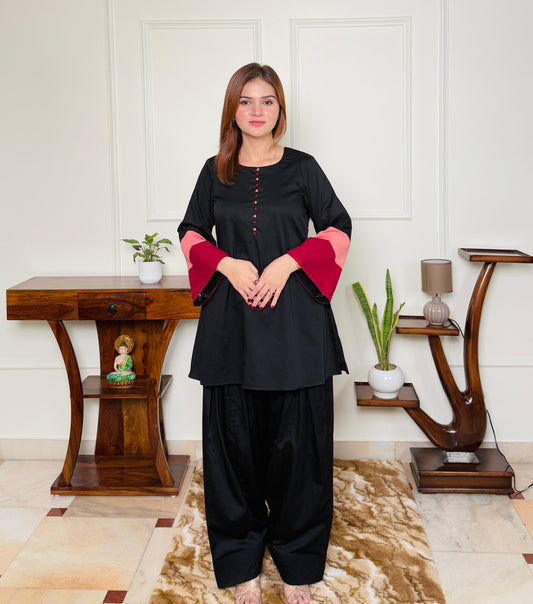 Nooré Farsi – Giza Cotton Co-ord Set with Farsi Salwar