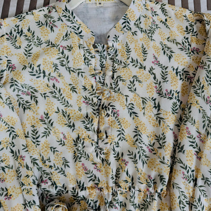 Ethereal Bloom Viscose Georgette Tunic