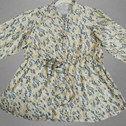 Ethereal Bloom Viscose Georgette Tunic