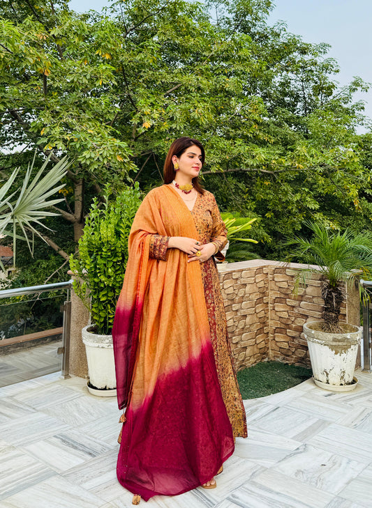 Meher Ethnic Shimmer Dress