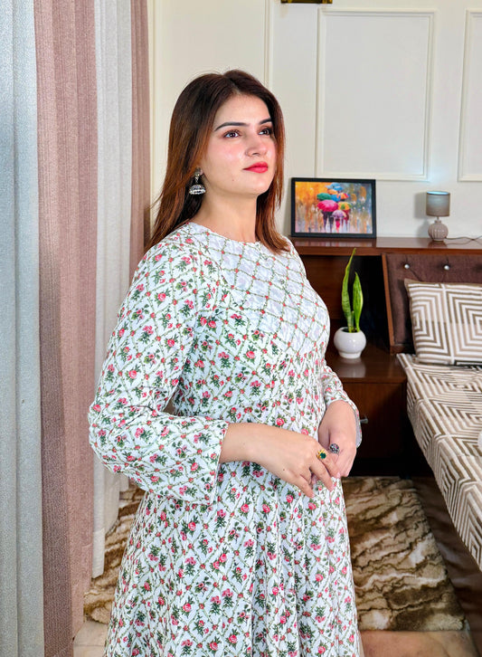 The Aanya Cotton Anarkali Dress