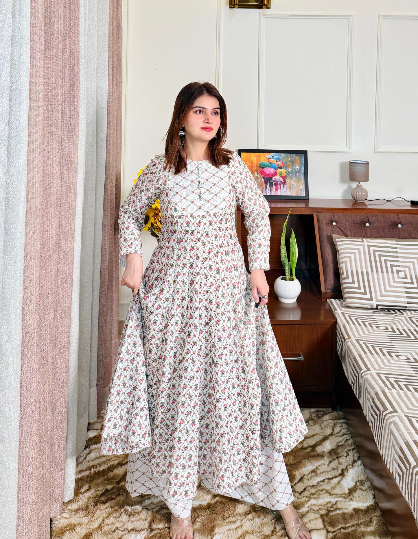 The Aanya Cotton Anarkali Dress